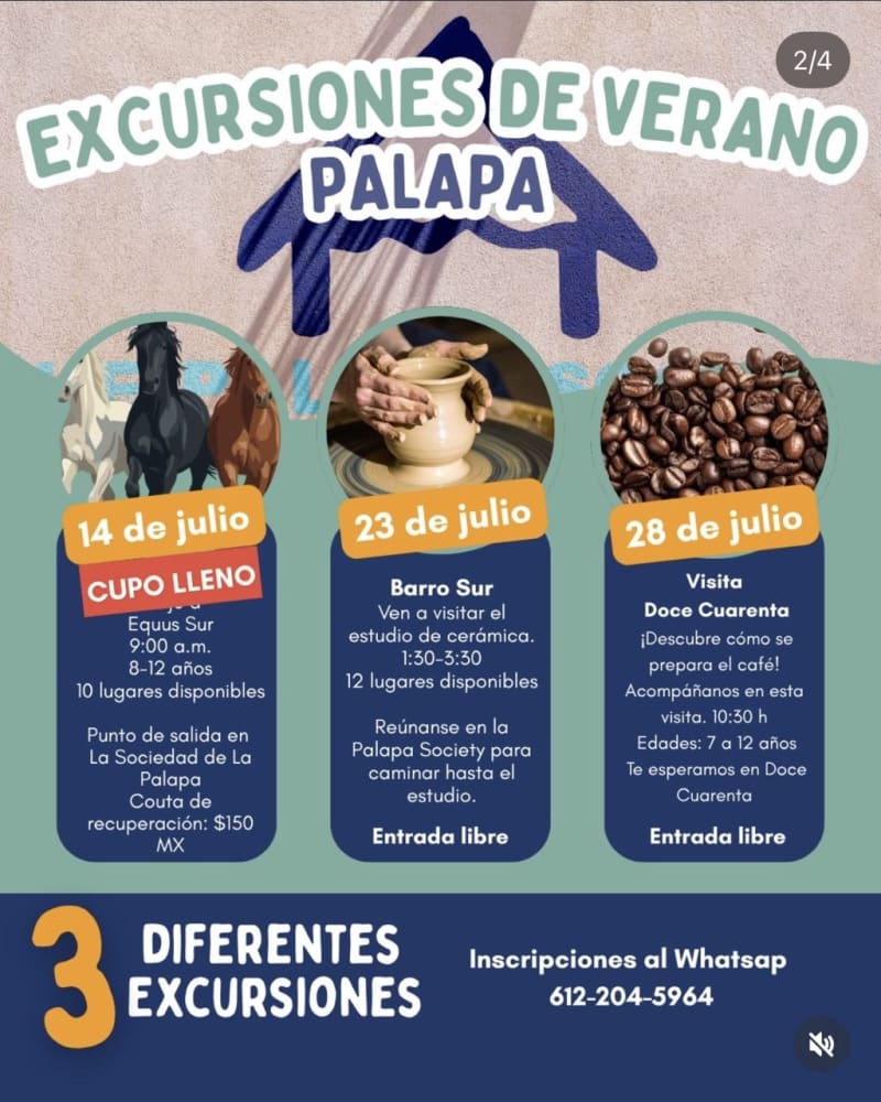 Excursiones de Verano Palapa – Barro Sur (Cerámica)