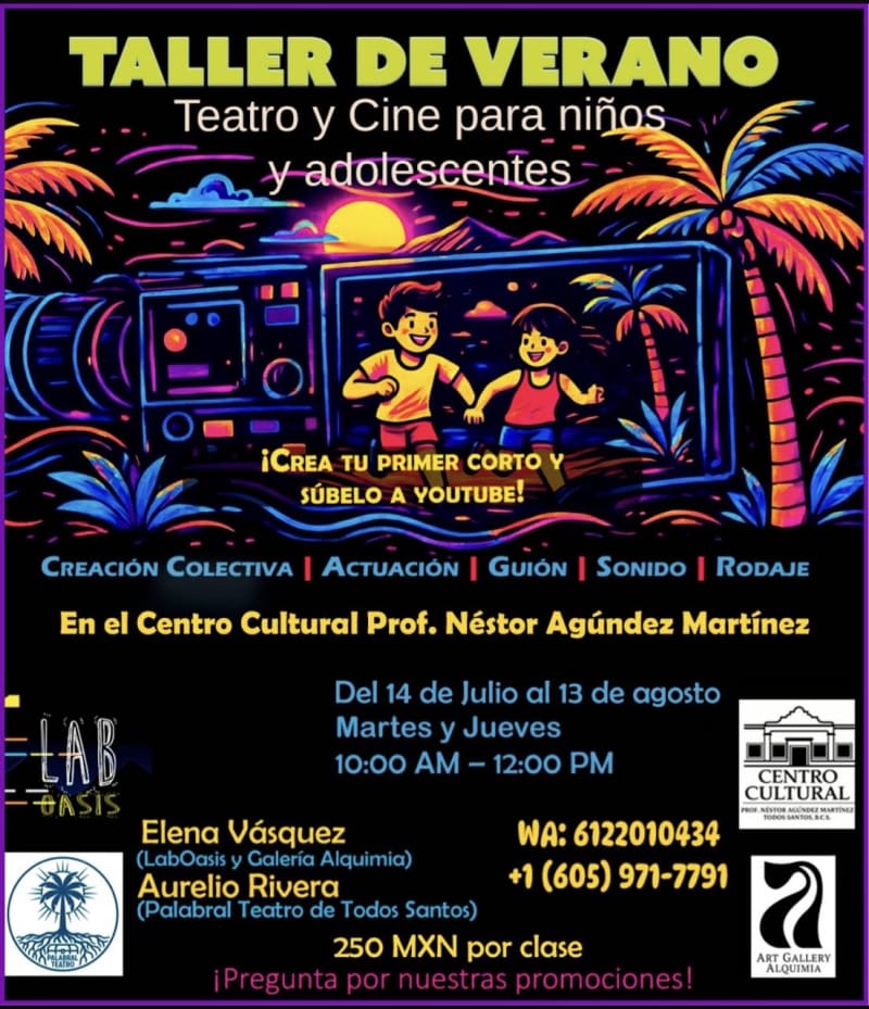 Taller de Verano: Teatro y Cine para Niños y Adolescentes