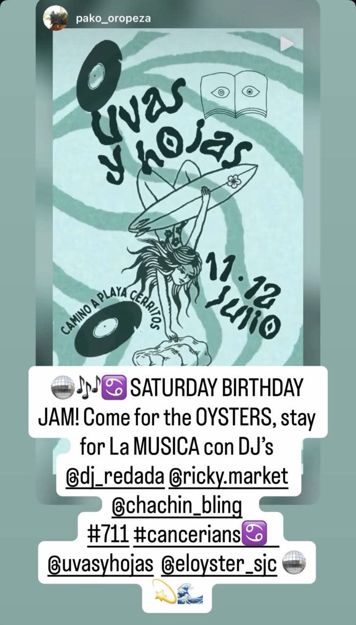 Saturday Birthday Jam at Uvas y Hojas