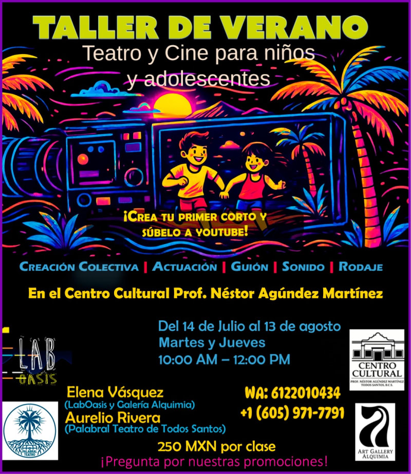 Taller de Verano: Teatro y Cine para Niños y Adolescentes