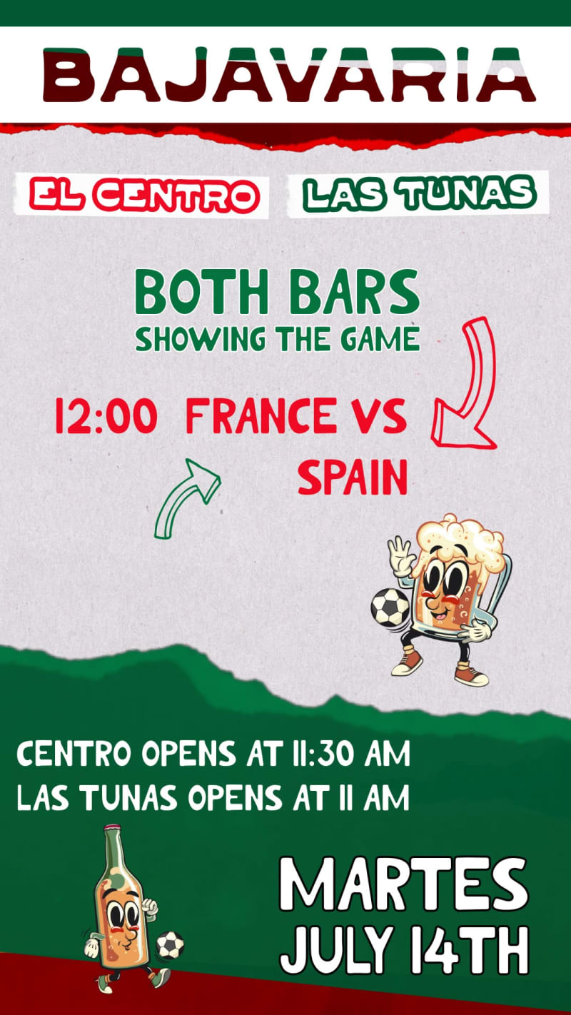 France vs Spain – Game Screening at Bajavaria Las Tunas
