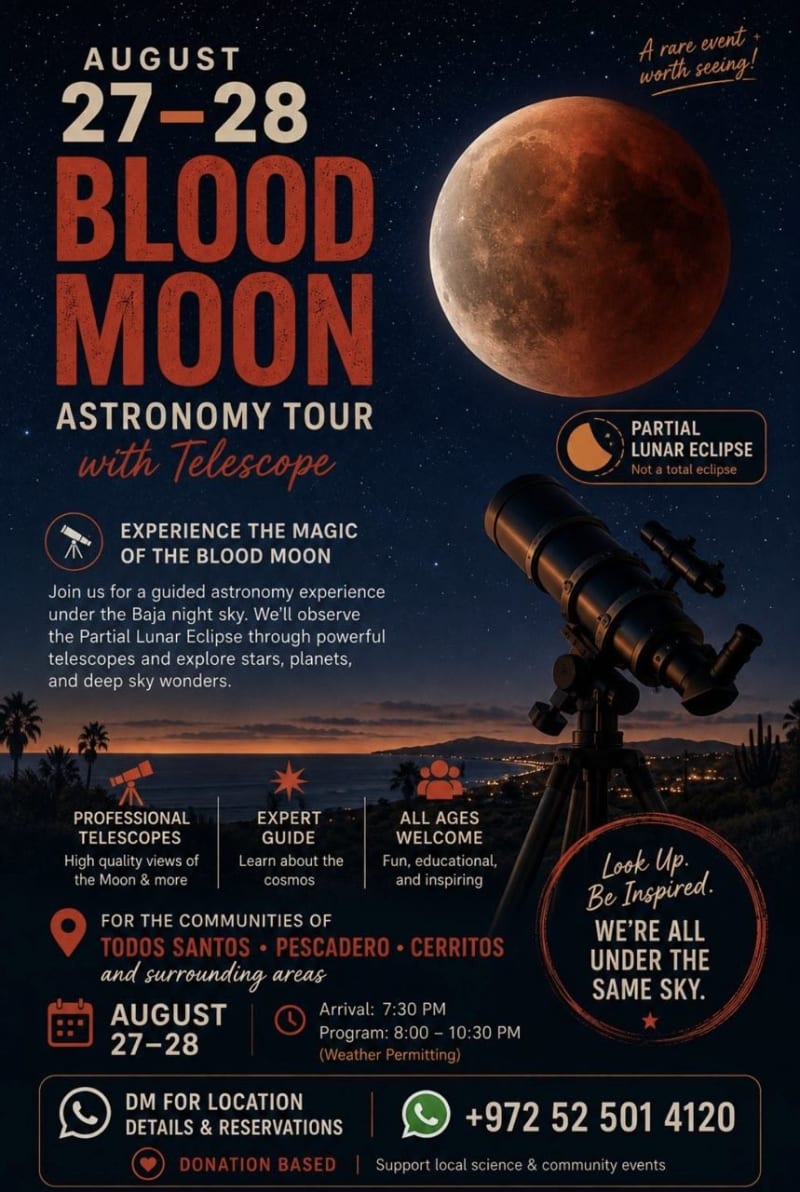 Blood Moon Astronomy Tour with Telescope