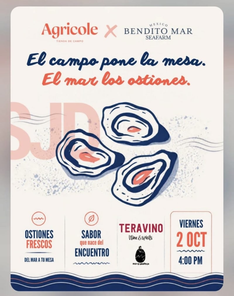 El Campo Pone la Mesa. El Mar los Ostiones.