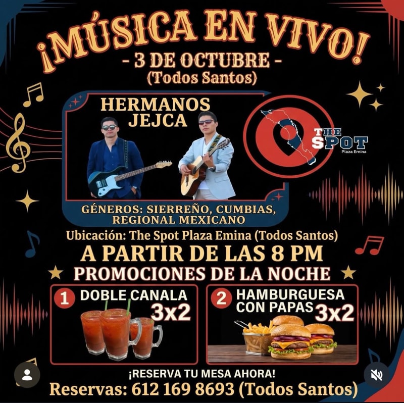 Música en Vivo – Hermanos Jejca
