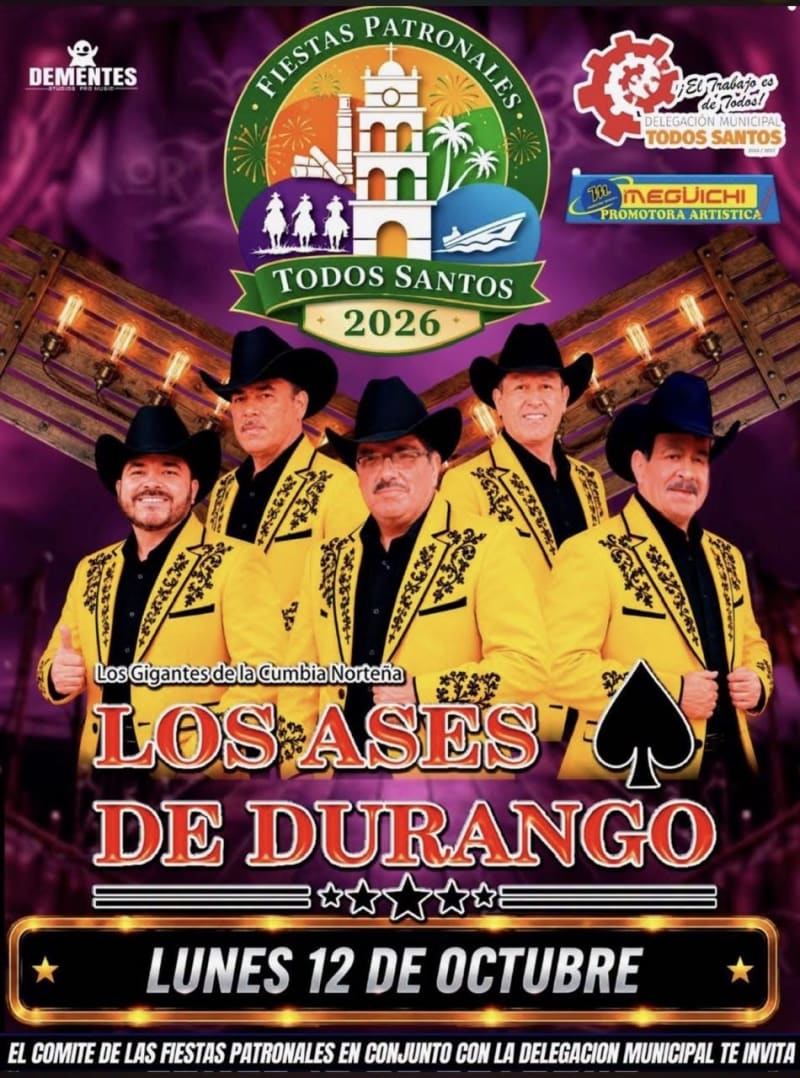 Fiestas Patronales Todos Santos 2026 – Los Ases de Durango