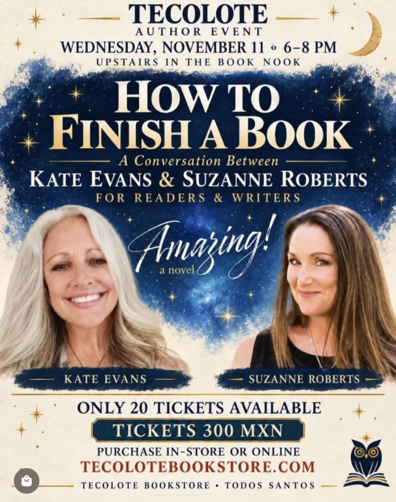 How to Finish a Book: A Conversation Between Kate Evans & Suzanne Roberts