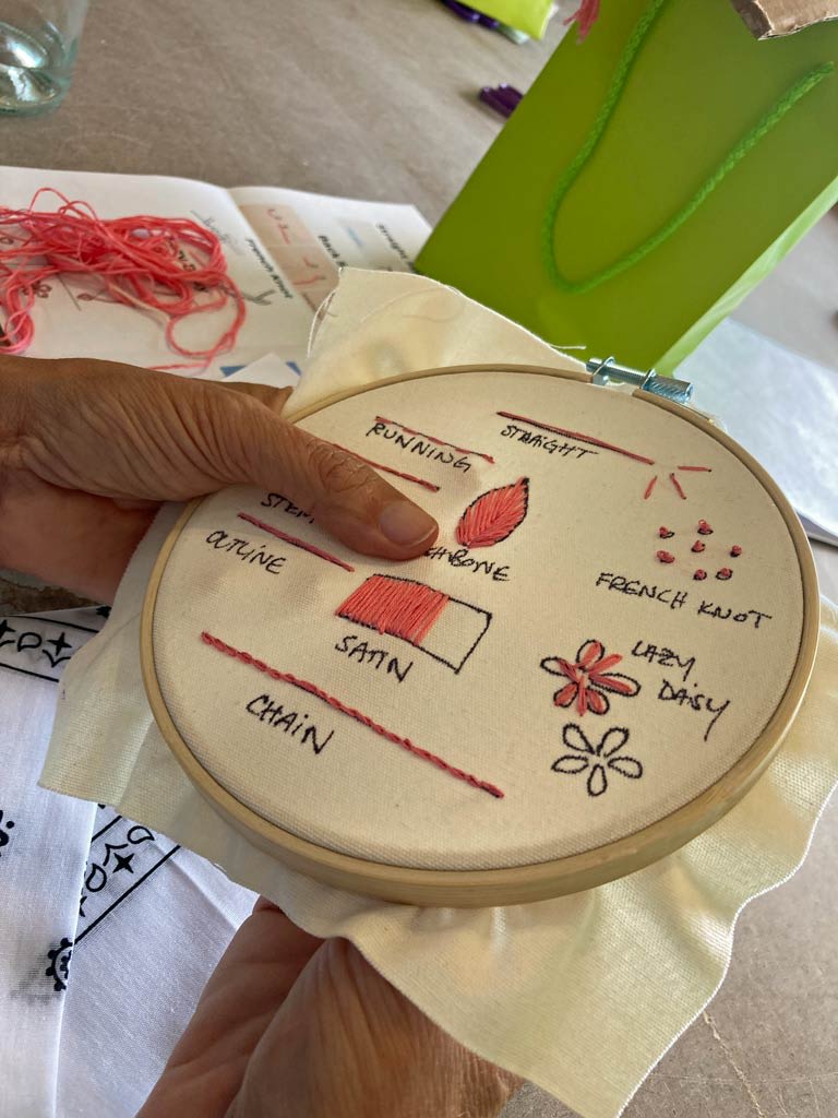 Embroidery Workshop at Earth Art Studio
