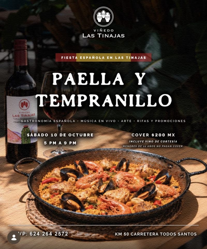 Paella y Tempranillo – Fiesta Española en Las Tinajas