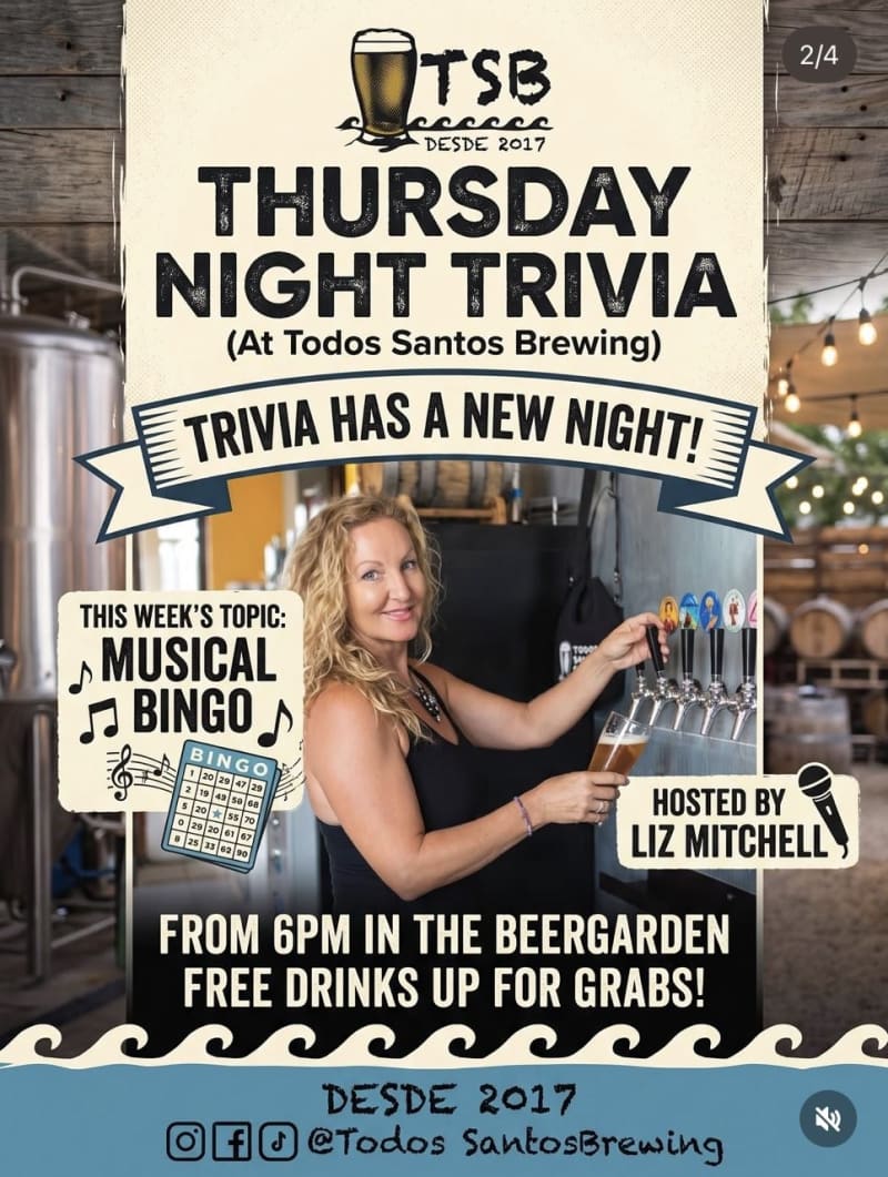 Thursday Night Trivia: Musical Bingo