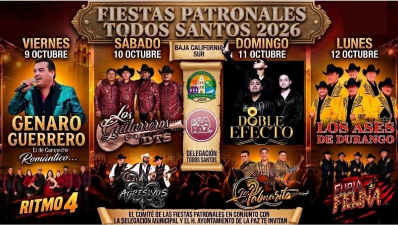 Fiestas Patronales Todos Santos 2026 – Domingo