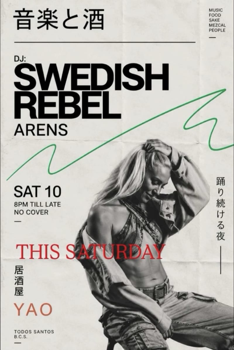 DJ Swedish Rebel Arens at Yao