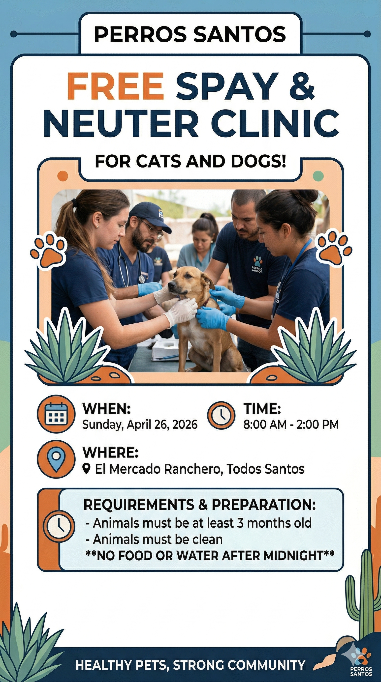 Perros Santos Spay and Neuter Clinics