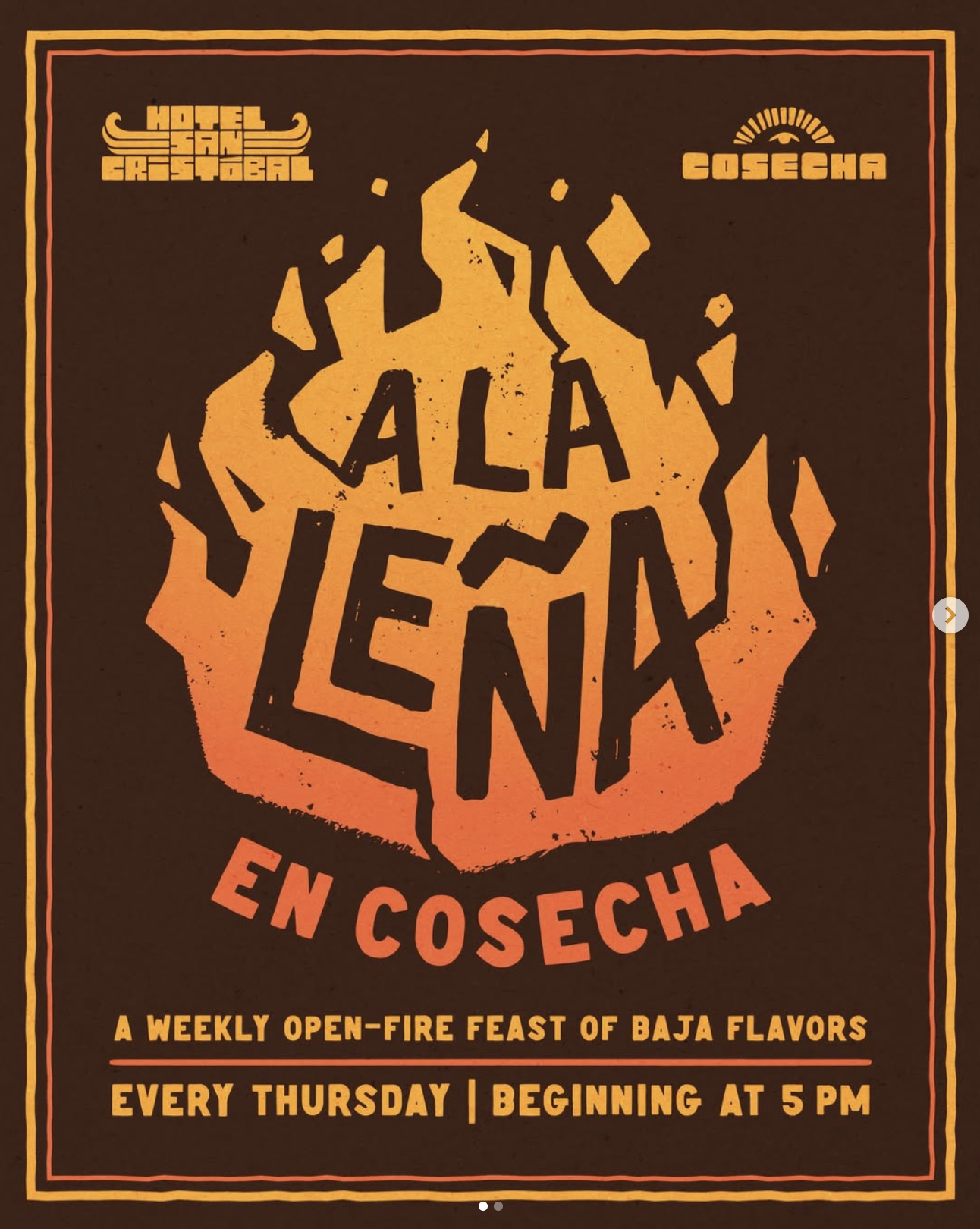 A La Leña "Grilling Night" at Cosecha