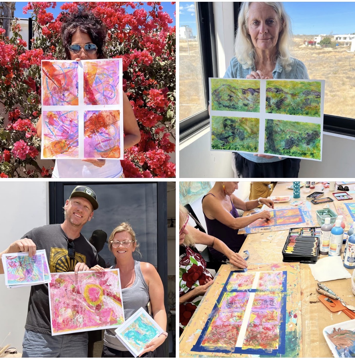 Abstract Art Painting Workshop at Studio Casa Perla