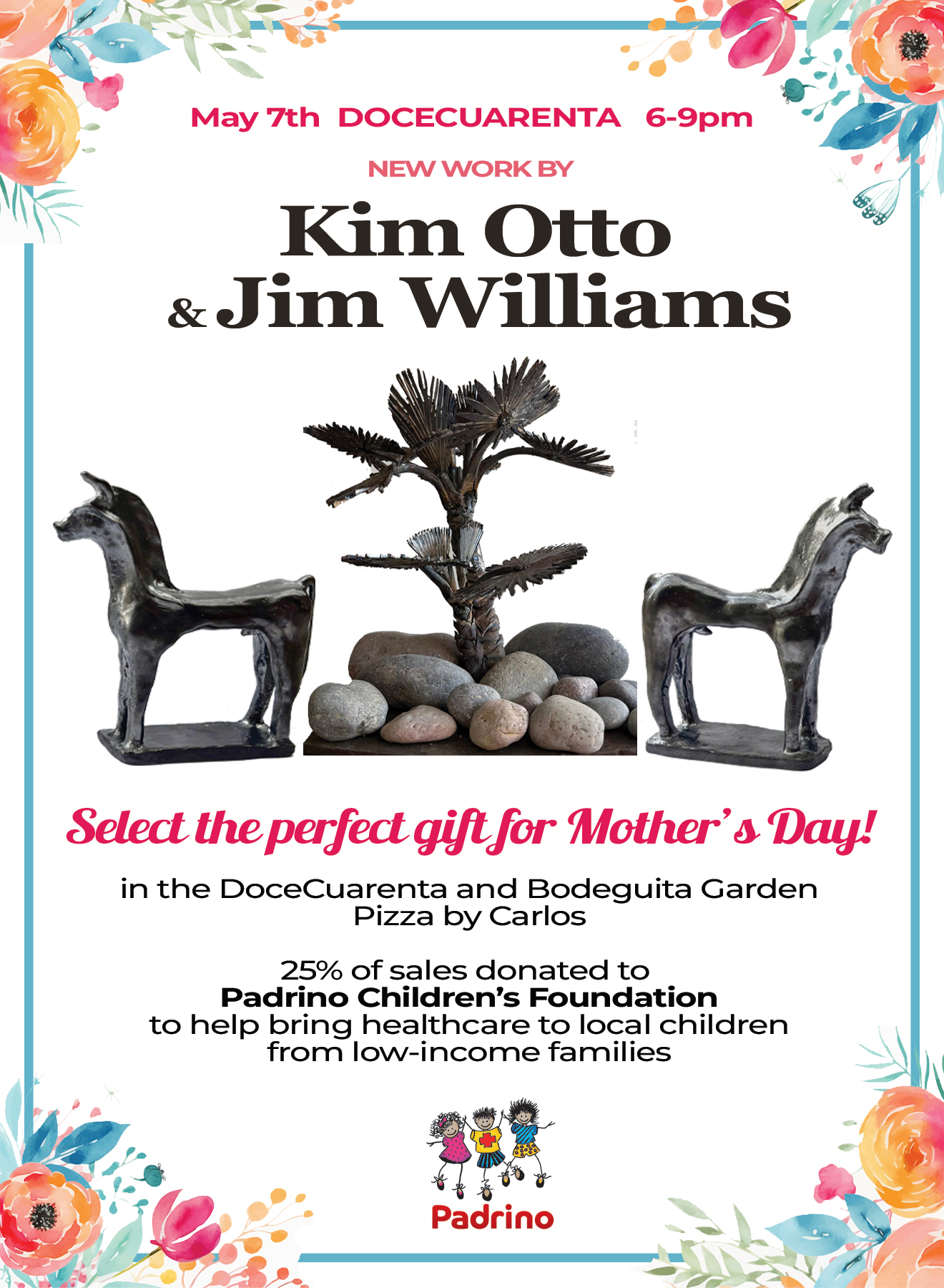 New works of art shown by Kim Otto and Jim Williams - Benefitting Padrino