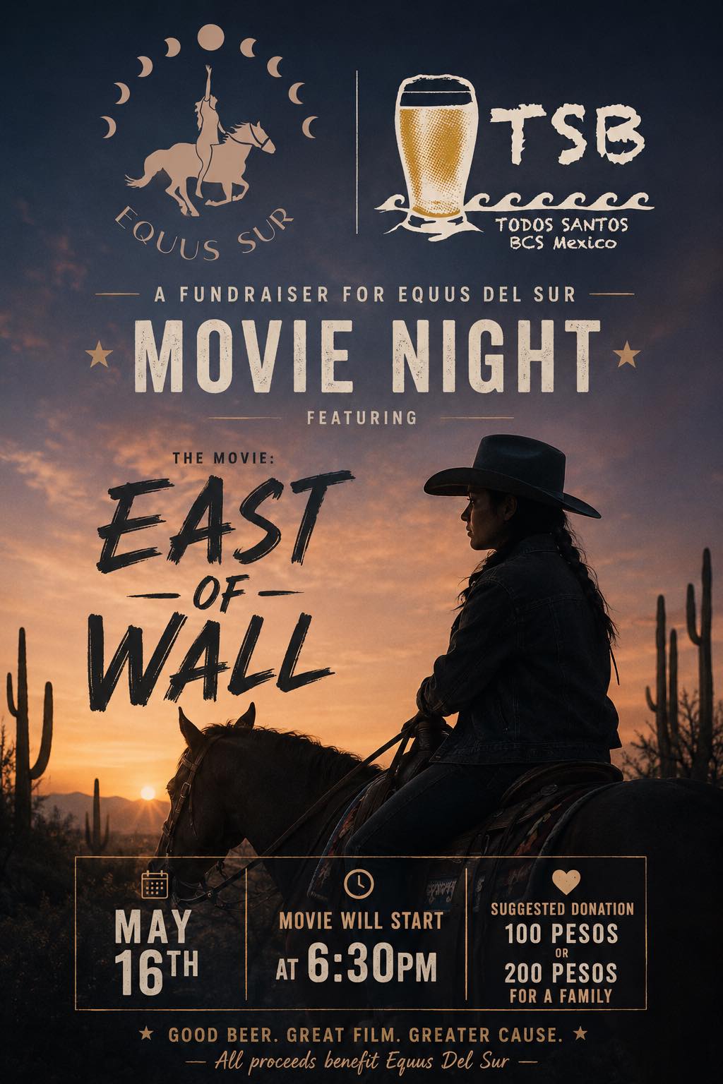 Movie Night: East of Wall — Fundraiser for Equus Del Sur