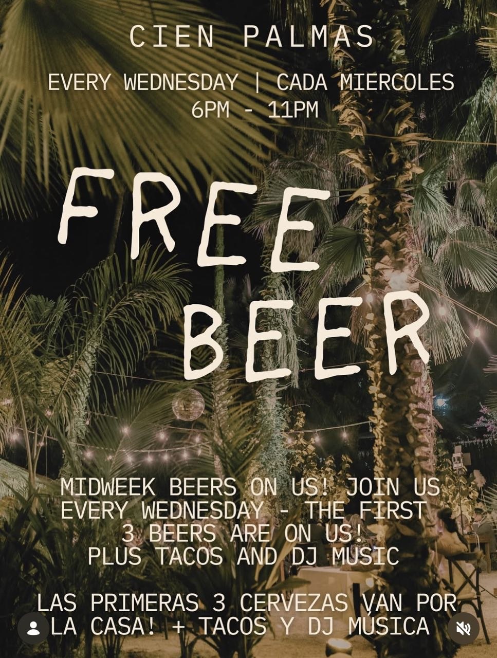 Free Beer Wednesdays poster