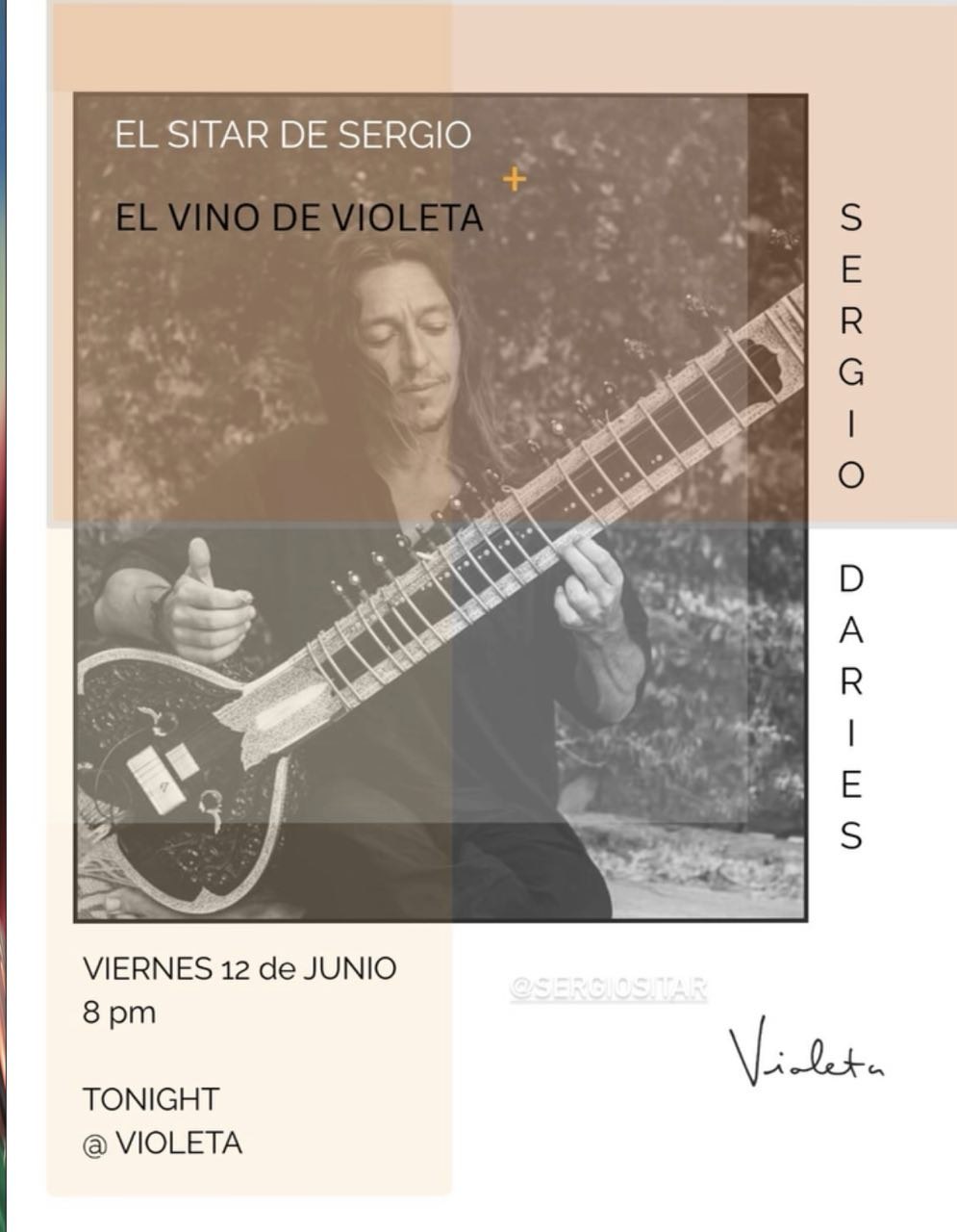 El Sitar de Sergio + El Vino de Violeta