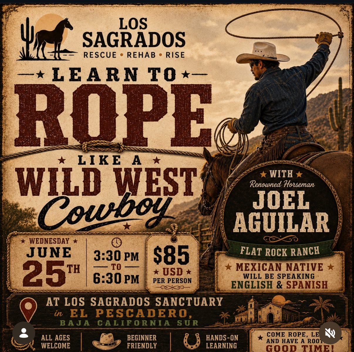 Learn to Rope Like a Wild West Cowboy