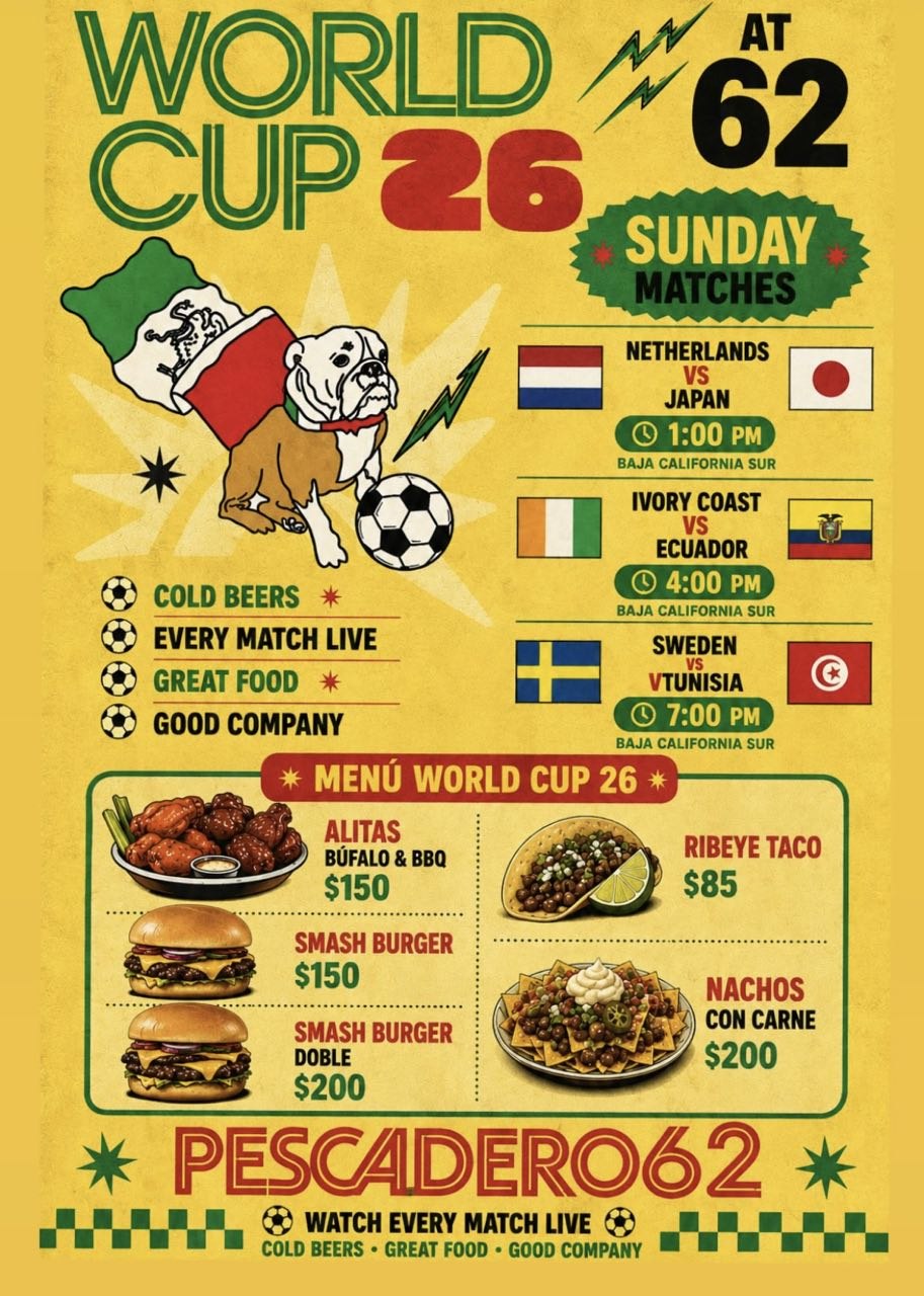 World Cup 26 Sunday Matches at Pescadero 62