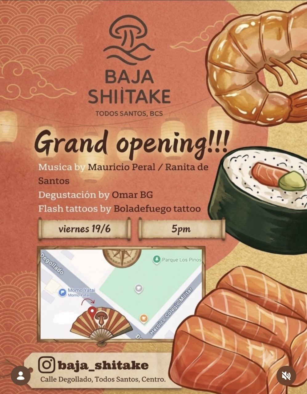 Baja Shiitake Grand Opening