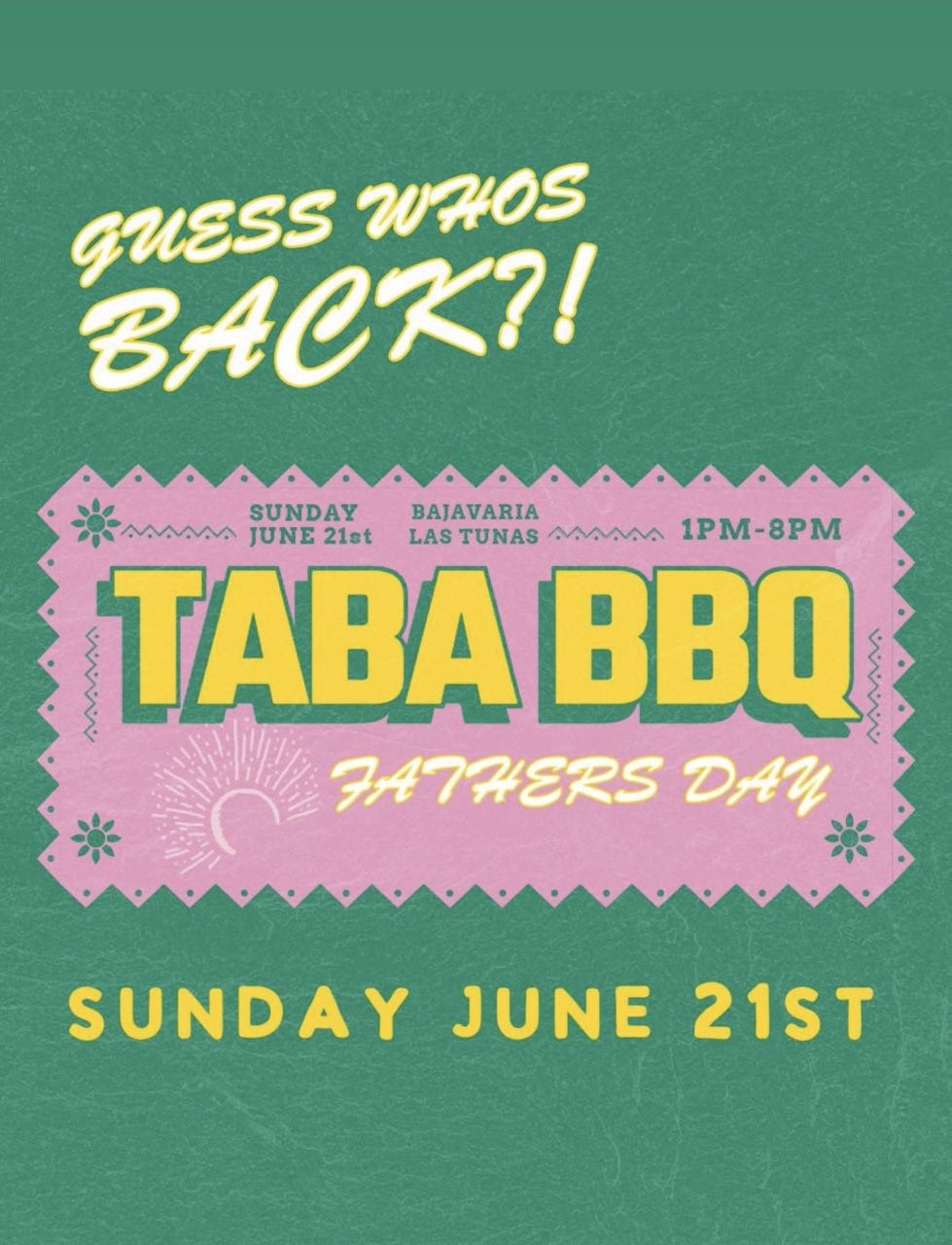 TABA BBQ – Fathers Day