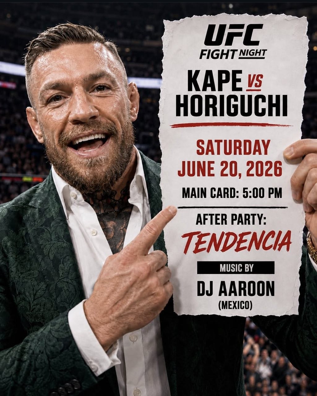 UFC Fight Night: Kape vs Horiguchi + After Party at Tendencia