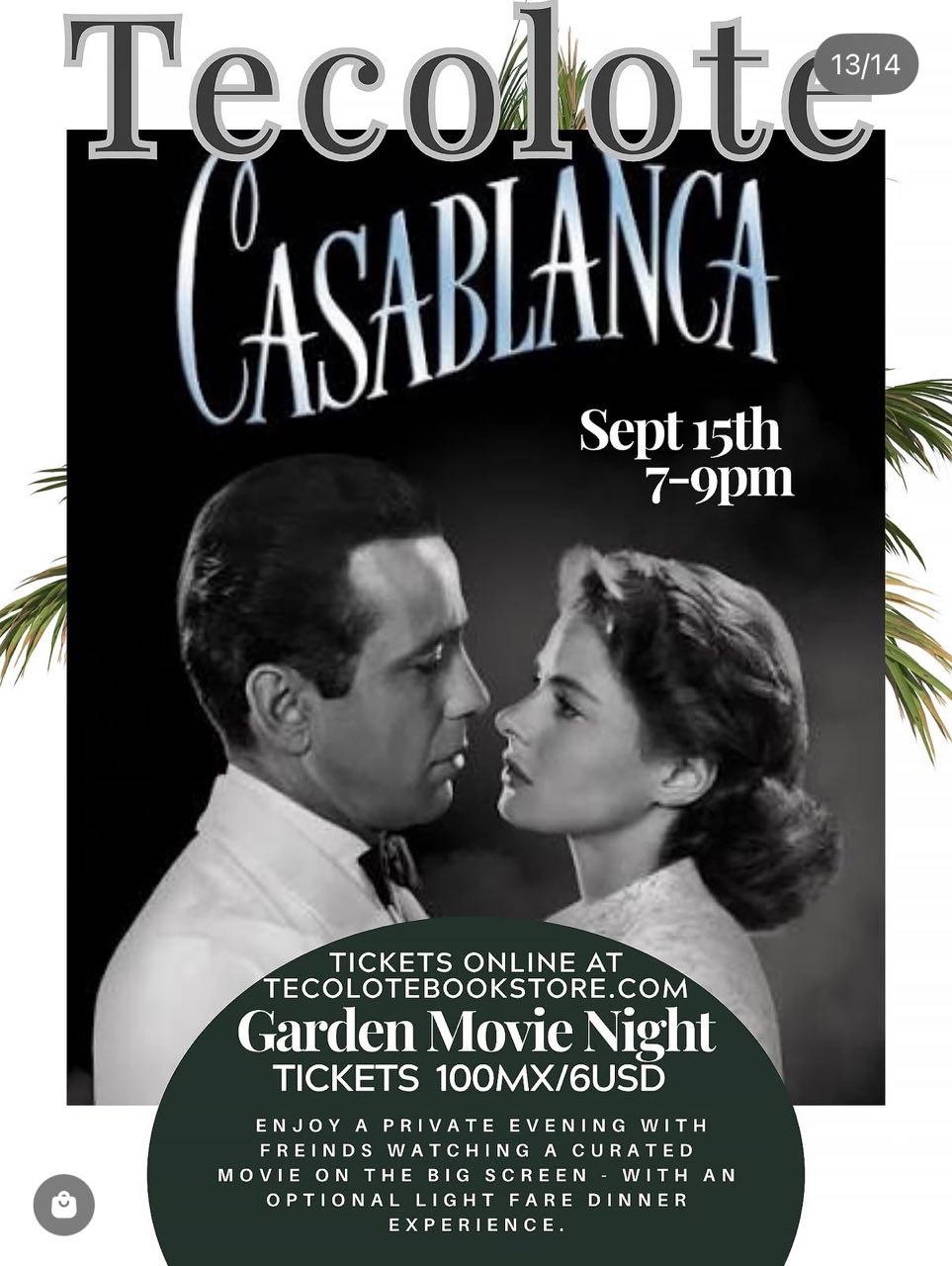 Garden Movie Night: Casablanca