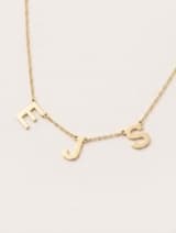 Children’s Initials necklace example
