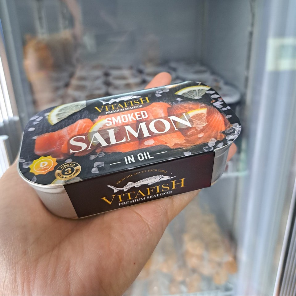 Vitafish Premium Smoked Salmon dalam Minyak