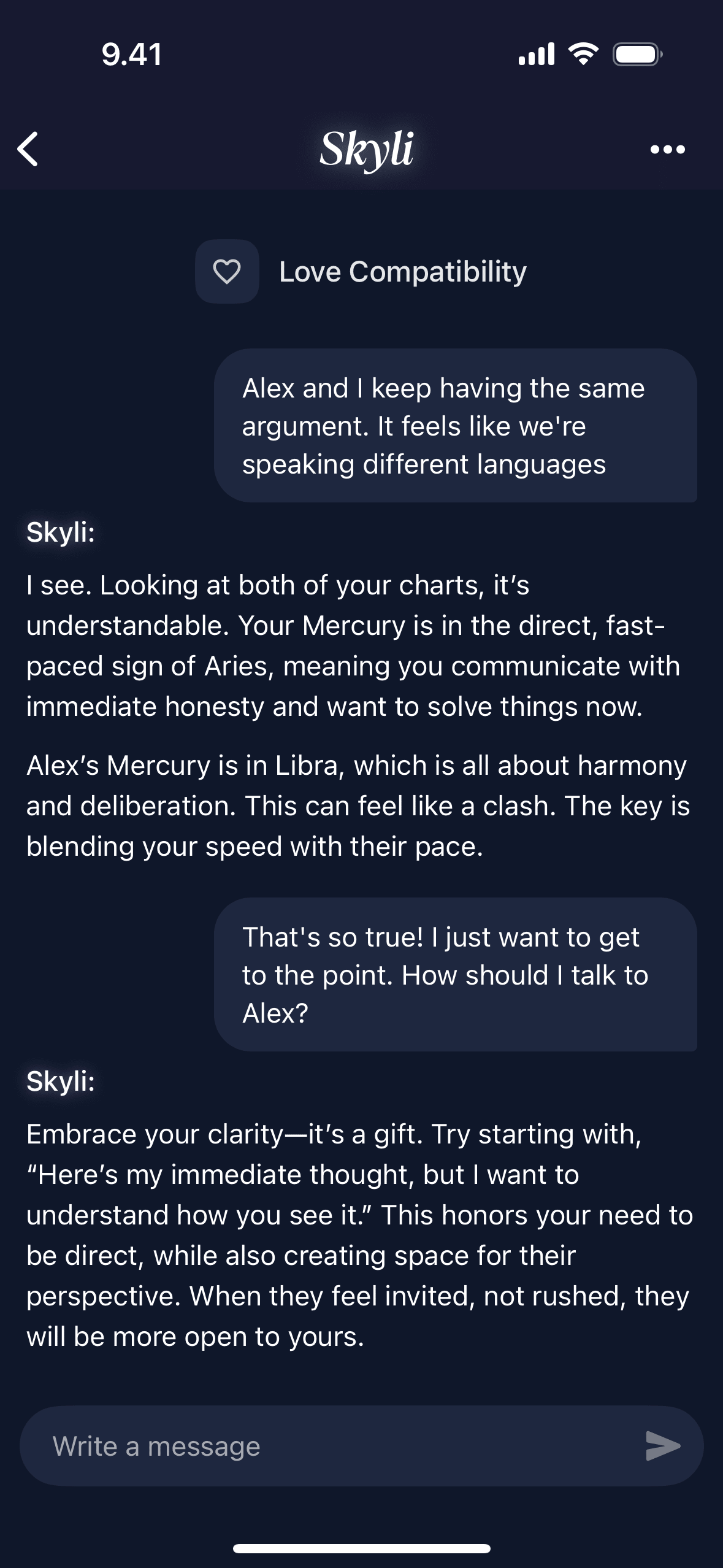 Skyli App Screenshot