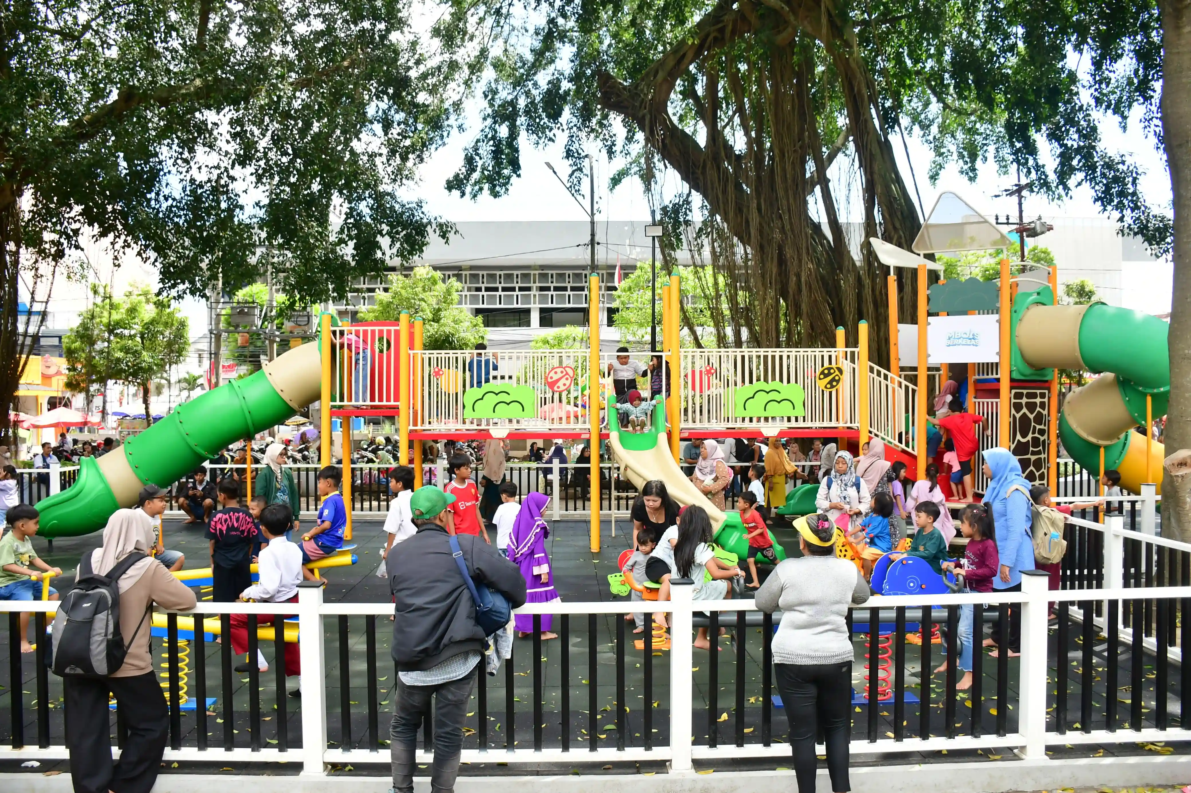Rubber EPDM Flooring Area Parkir