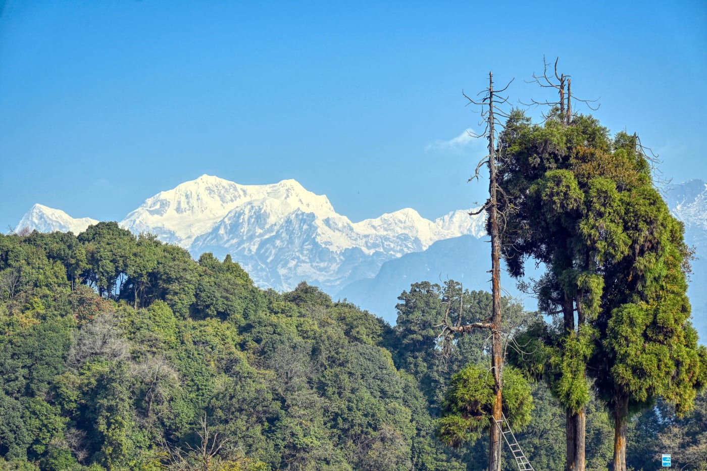 Pelling panoramic Himalayan mountain view Kanchenjunga