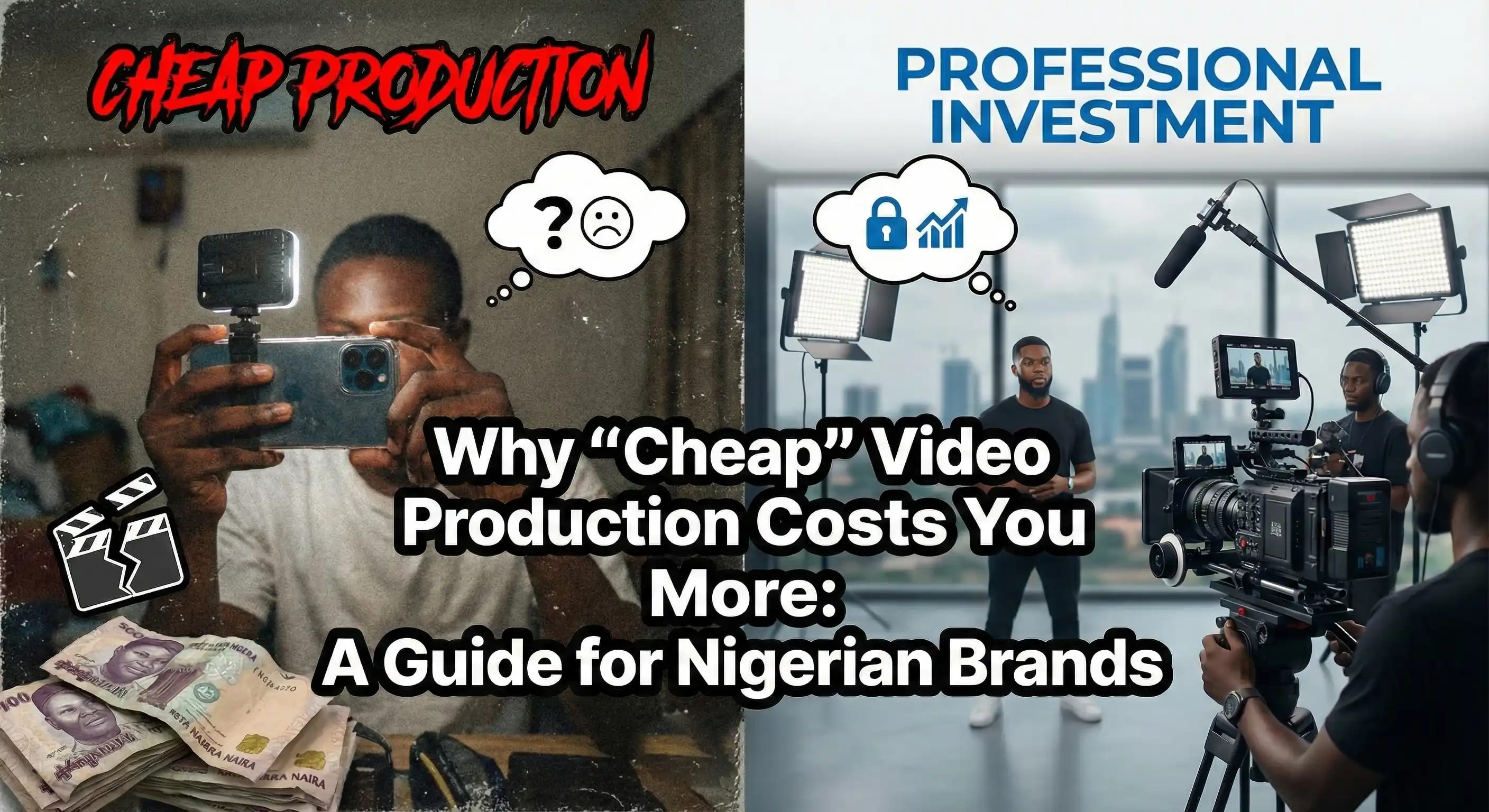 Why "Cheap" Video Production Costs You More: A Guide for Nigerian Brands
