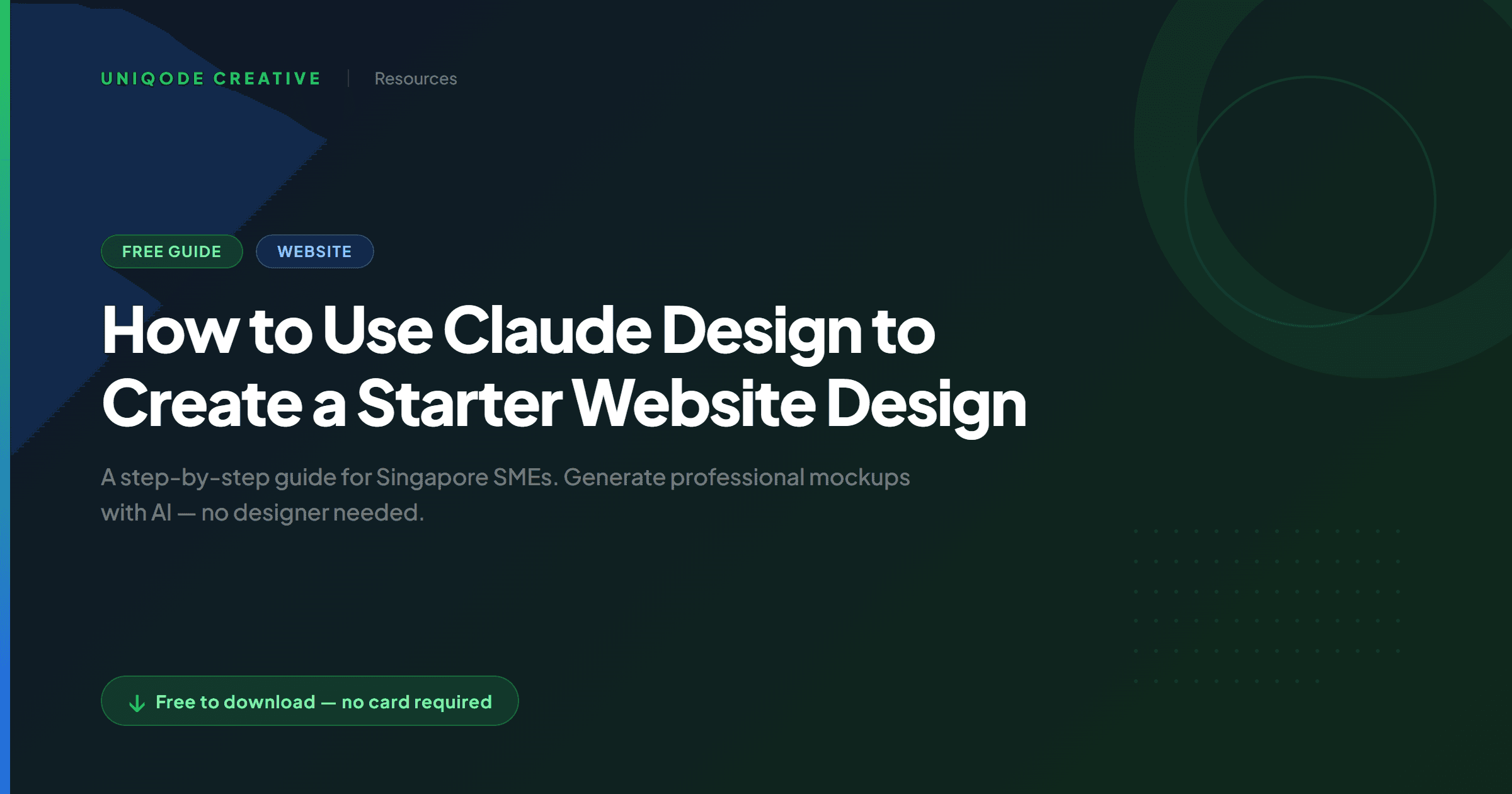Claude Design Website Guide for SMEs | Uniqode | Free Resources ...