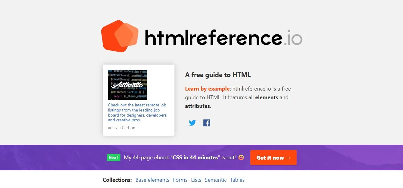 HTML Reference