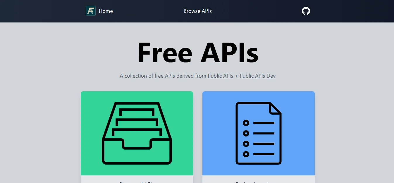 Public APIs Directory