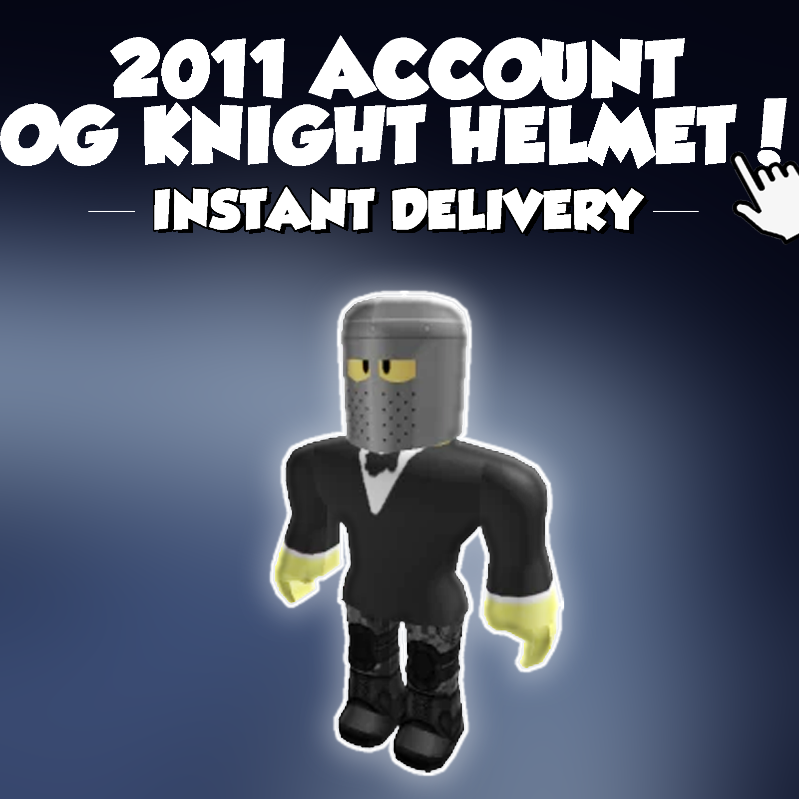 🔥 Knight Helmet + Bloxxer Cap | 2011 Account | 9+ Offsale-Limited | 2.5K+ Robux Spent | Instant Delivery ✅