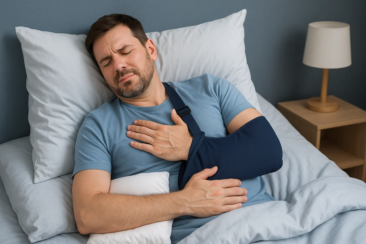 shoulder dislocation sleeping position