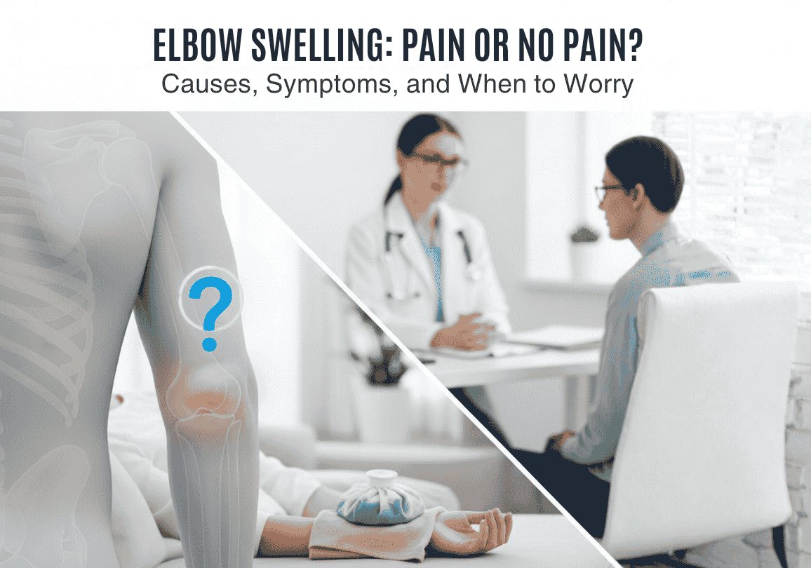 Elbow swelling without pain