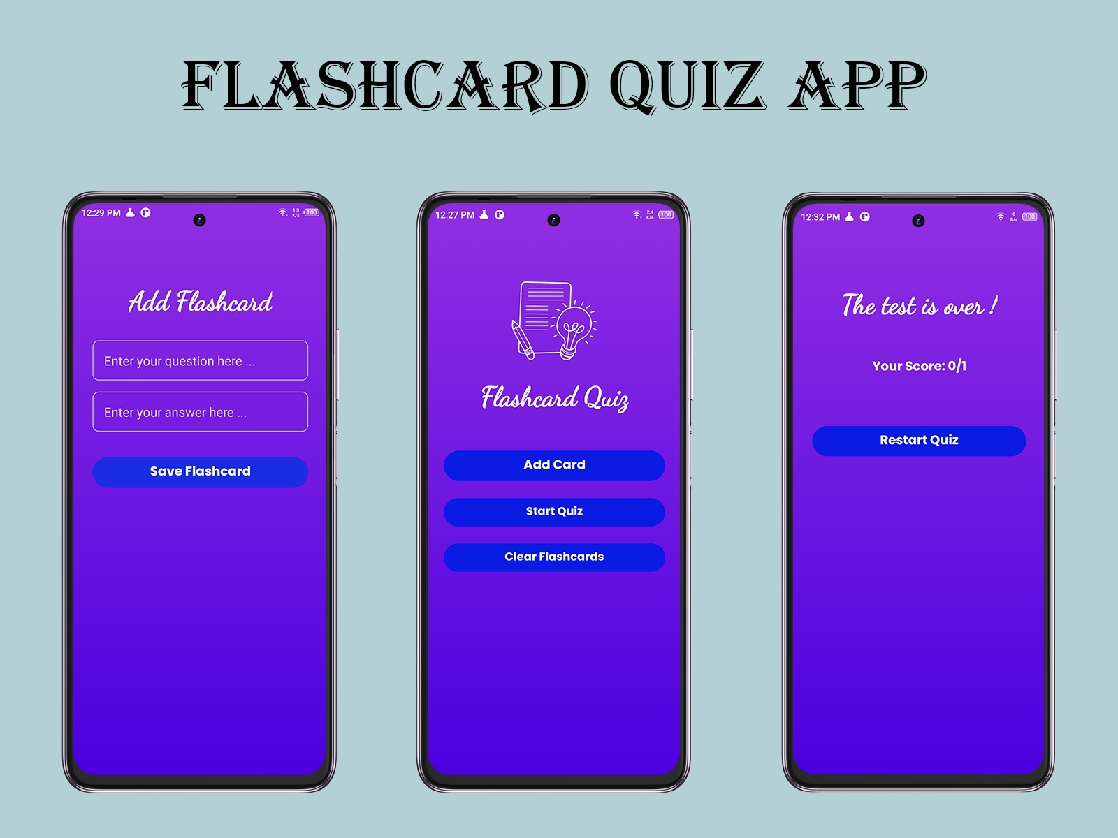 Flashcard Quiz App