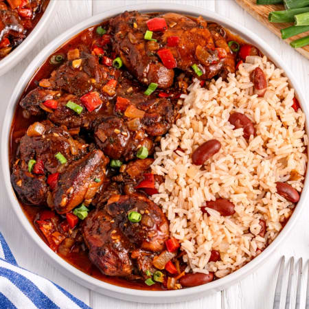 Rice & Beans Special with Chicken