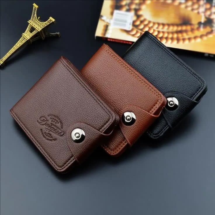 Male and female wallets, dress, knuckle rings. 