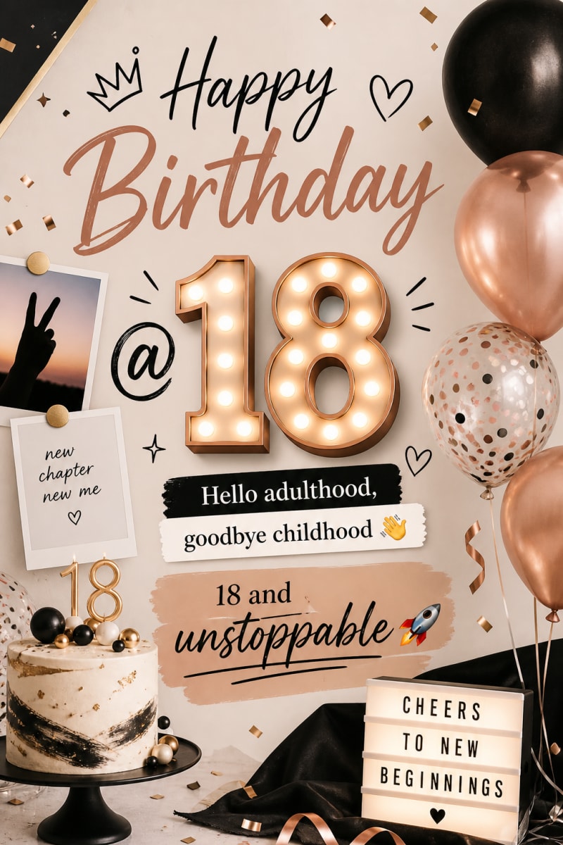 Digital Birthday Cards Collection ✨ (18 year old)