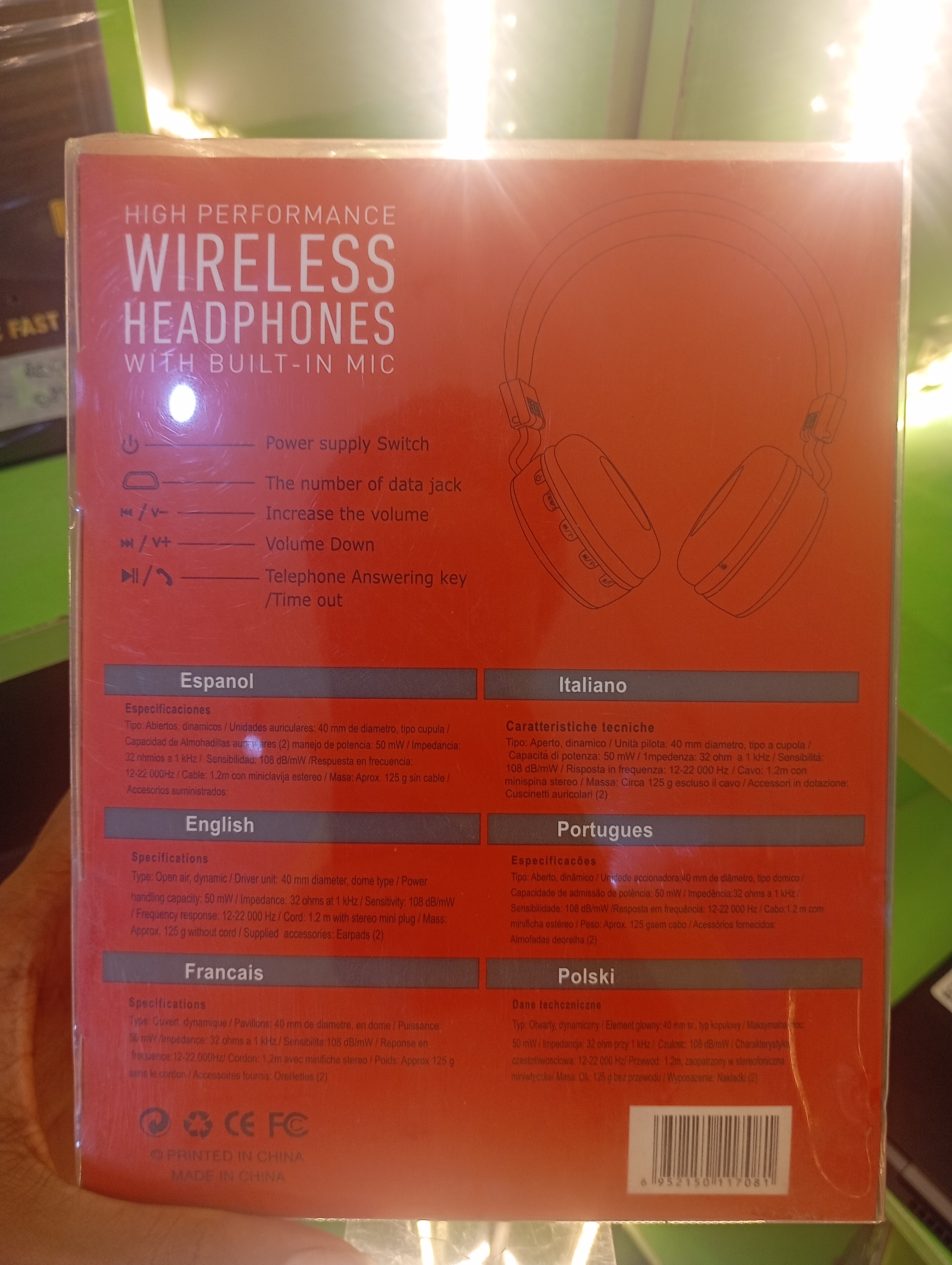 Wireless headphones