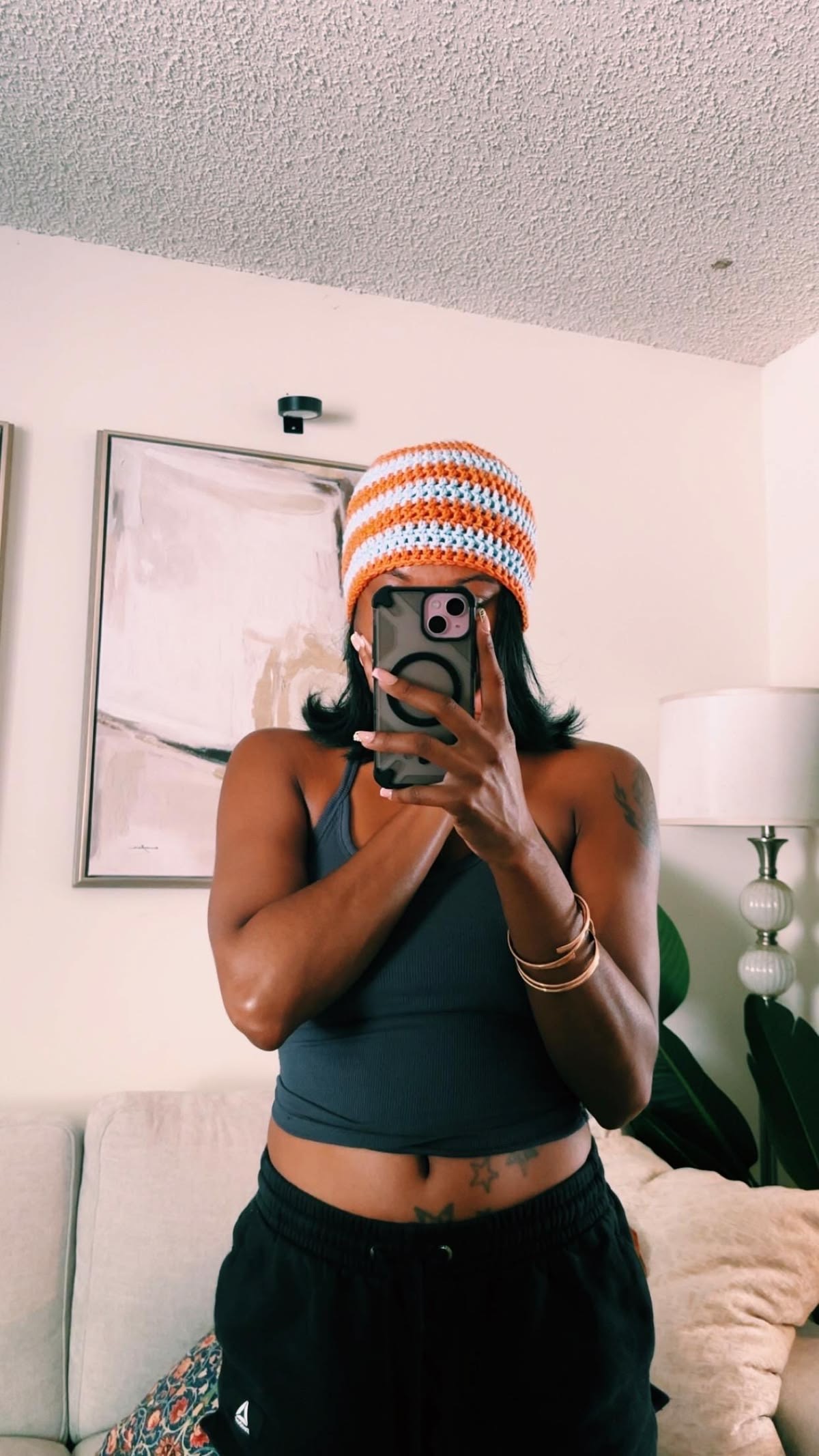 Crochet skull caps