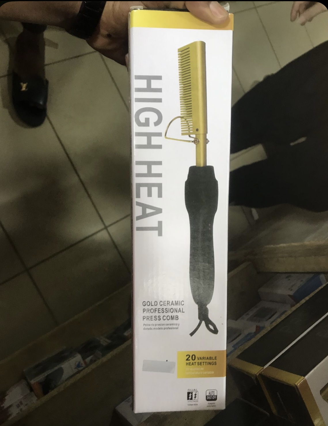 Electric hot comb