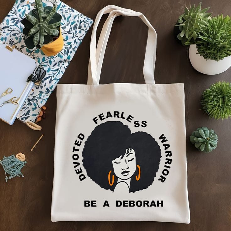 BE A DEBORAH...CANVAS TOTE BAG