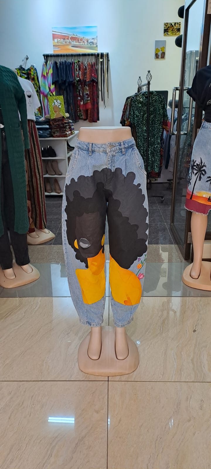 Custom design with Afro