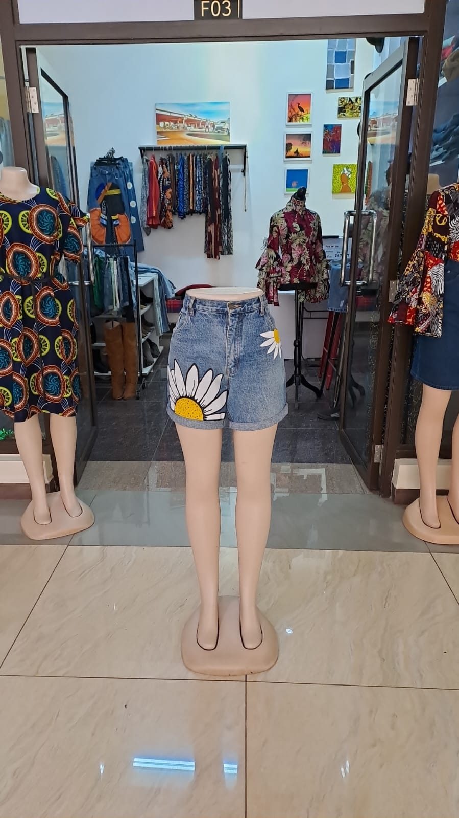 DAISY HAND - PAINTED DENIM